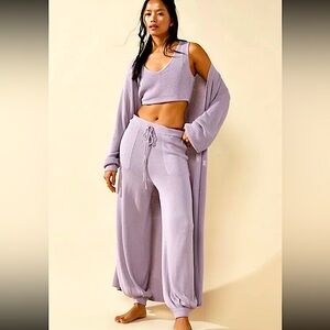 Free People Living In This Maxi Cardigan in Lilac. Size M. NWOT